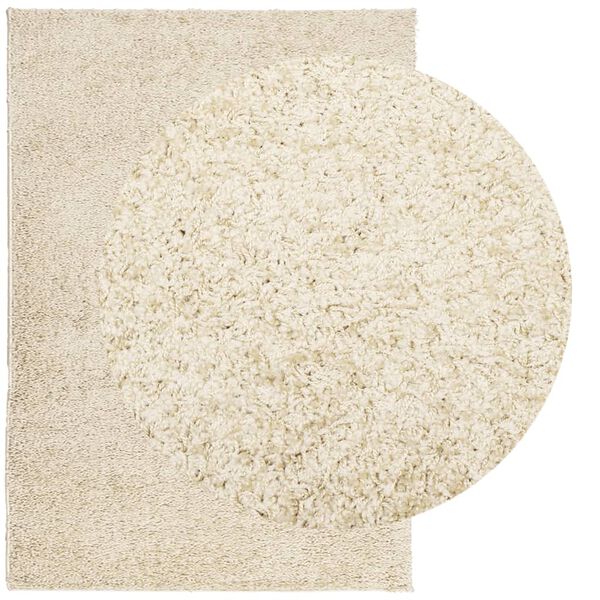 vidaXL Tapis shaggy PAMPLONA poils longs moderne doré 120x170 cm