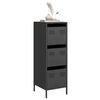 vidaXL Buffet haut noir 39x35x103,5 cm acier
