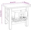 vidaXL Table d'appoint Marron Bois massif d'acajou