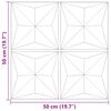 vidaXL Panneaux muraux 48 pcs b&eacute;ton 50x50 cm XPS 12 m&sup2; origami