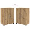 vidaXL Ensemble de mobilier de salle de bain 4 pcs Ch&ecirc;ne artisanal