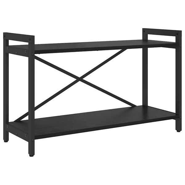 vidaXL &Eacute;tag&egrave;re Ch&ecirc;ne noir 40 x 30 x 85 cm Bois d'ing&eacute;nierie