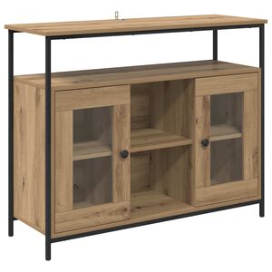 vidaXL Buffet Ch&ecirc;ne artisanal 100 x 35 x 80 cm Bois d'ing&eacute;nierie