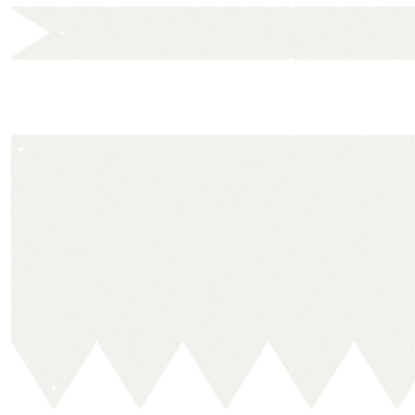 vidaXL Bordure de Pelouse 10 pcs Blanc 100 x 0.05 x 20 cm