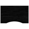 vidaXL Dessus de bureau marron fonc&eacute; bois ch&ecirc;ne massif rectangulaire