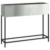 vidaXL Bac de jardin sur&eacute;lev&eacute; Argent 100 x 26 x 82 cm Acier galvanis&eacute;