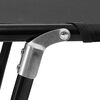 vidaXL Chaise longue pliable Noir Acier