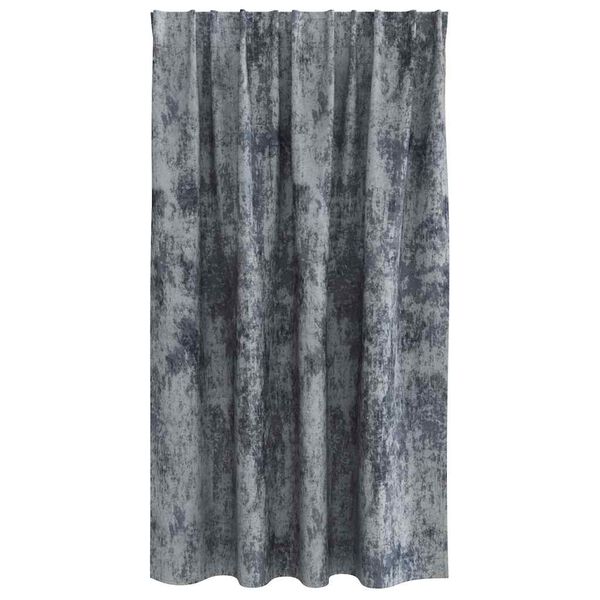 vidaXL Rideaux en velours 2 pcs Gris Argenté 140 x 140 cm Velours