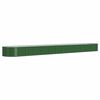 vidaXL Lit sur&eacute;lev&eacute; de jardin Acier galvanis&eacute; 512x80x36 cm Vert