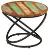 vidaXL Table basse Ø50x40 cm bois de récupération massif et acier