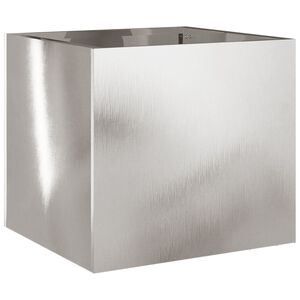 vidaXL Jardini&egrave;re argent&eacute; 32x30x29 cm acier inoxydable