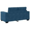 vidaXL Ensemble de Canap&eacute;s 3 pcs Bleu 221 x 80 x 80 cm Velours