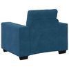 vidaXL Ensemble de Canap&eacute;s 3 pcs Bleu 221 x 80 x 80 cm Velours