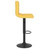 vidaXL Tabourets de bar lot de 2 jaune moutarde tissu