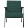 vidaXL fauteuil Vert fonc&eacute; 59 x 75 x 78 cm tissu