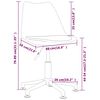 vidaXL Chaises &agrave; manger pivotantes lot de 4 gris similicuir