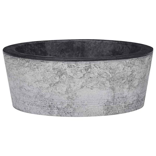 vidaXL Lavabo Noir &Oslash;40x15 cm Marbre