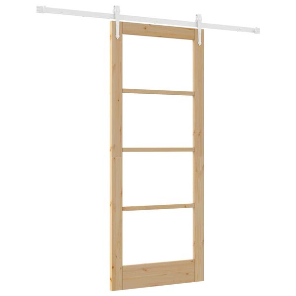vidaXL Porte coulissante Naturel 83 x 202 cm