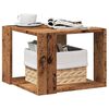 vidaXL Table basse vieux bois 40x40x30 cm bois d'ing&eacute;nierie