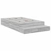 vidaXL Cadre de lit avec rangement avec tiroir Gris Sonoma 120 cm