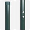 vidaXL Poteau de cl&ocirc;ture. 12 pcs Vert Acier peint par poudre