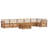 vidaXL Ensemble de canap&eacute;s d'ext&eacute;rieur 7 pcs Naturel
