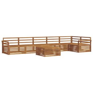 vidaXL Ensemble de canap&eacute;s d'ext&eacute;rieur 7 pcs Naturel