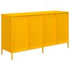 vidaXL Buffet jaune moutarde 135x39x73,5 cm acier lamin&eacute; &agrave; froid