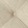 vidaXL Coussins de si&egrave;ge 4 pcs Cr&egrave;me 40 x 40 x 6 cm tissu