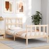 vidaXL Cadre de lit sans matelas 100x200 cm bois massif de pin