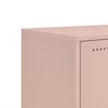 vidaXL Meuble TV rose 100,5x39x43,5 cm acier