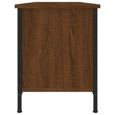 vidaXL Meuble TV chêne marron 102x35x45 cm bois d'ingénierie