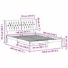 vidaXL Cadre de lit Gris fonc&eacute; 140 x 190 cm Pin massif