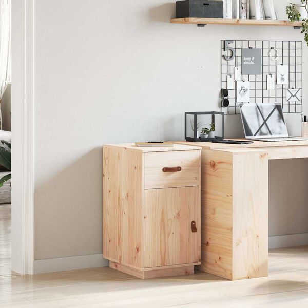 vidaXL Armoire de bureau 40x50x75 cm Bois massif de pin