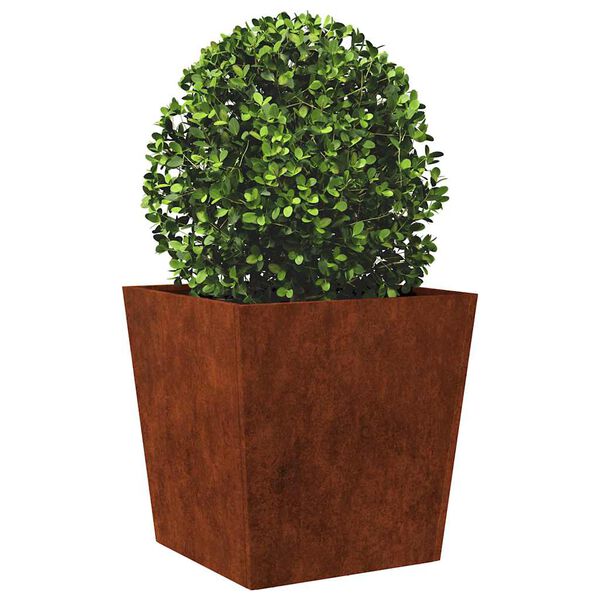 vidaXL Jardini&egrave;re 50x50x50 cm acier r&eacute;sistant aux intemp&eacute;ries