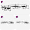 vidaXL Ensemble de canap&eacute;s d'ext&eacute;rieur 10 pcs Naturel