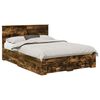 vidaXL Cadre de lit Ch&ecirc;ne fum&eacute; 140 x 200 cm Bois d'ing&eacute;nierie