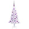 vidaXL Sapin de No&euml;l artificiel avec 150 LED Blanc 120 cm PVC et Acier