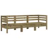 vidaXL Canap&eacute; de jardin 3 places bois de pin impr&eacute;gn&eacute;