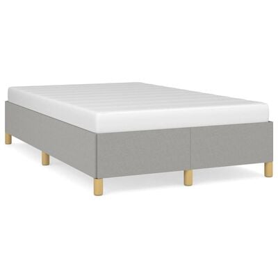 vidaXL Cadre de lit sans matelas gris clair 120x200 cm tissu