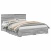 vidaXL Cadre de lit Sonoma gris 160 x 200 cm Bois d'ing&eacute;nierie