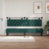 vidaXL T&ecirc;te de lit suspendue Vert fonc&eacute; 210 x 55 x 7 cm tissu