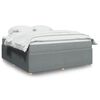 vidaXL Sommier &agrave; lattes de lit avec matelas Gris clair 180x200cm Tissu