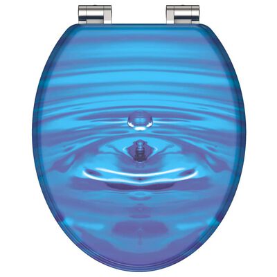 SCHÜTTE Siège de toilette avec fermeture en douceur BLUE DROP