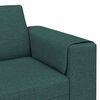 vidaXL Canap&eacute; de salon 3 pcs Vert fonc&eacute; Polyester