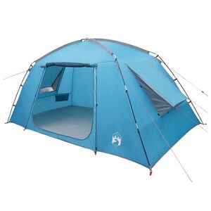 vidaXL Tente Cabane avec toit Bleu 400 x 210 x 180 cm Polyester