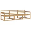 vidaXL Ensemble de canap&eacute;s d'ext&eacute;rieur 3 pc Blanc Bois d'Acacia Massif