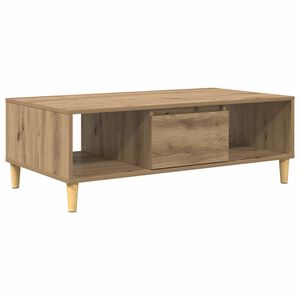 vidaXL Table basse Ch&ecirc;ne artisanal 102 x 55 x 35 cm Bois d'ing&eacute;nierie