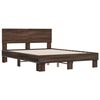 vidaXL Cadre de lit sans matelas ch&ecirc;ne marron 120x200 cm