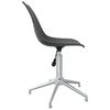 vidaXL Chaise pivotante de salle &agrave; manger Gris clair PP